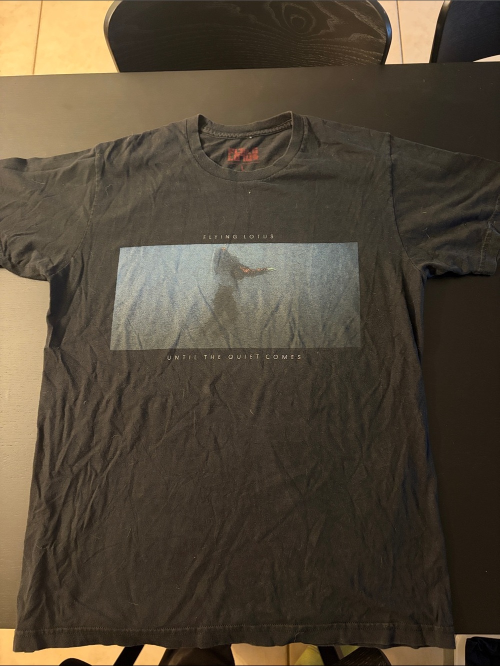Flying Lotus 'Until the Quiet Comes' Graphic T-Shirt - Black. Vintage 2012.